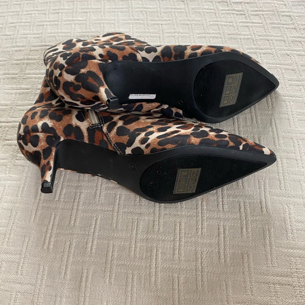 Journee Collection leopard print booties. - Picture 7 of 10